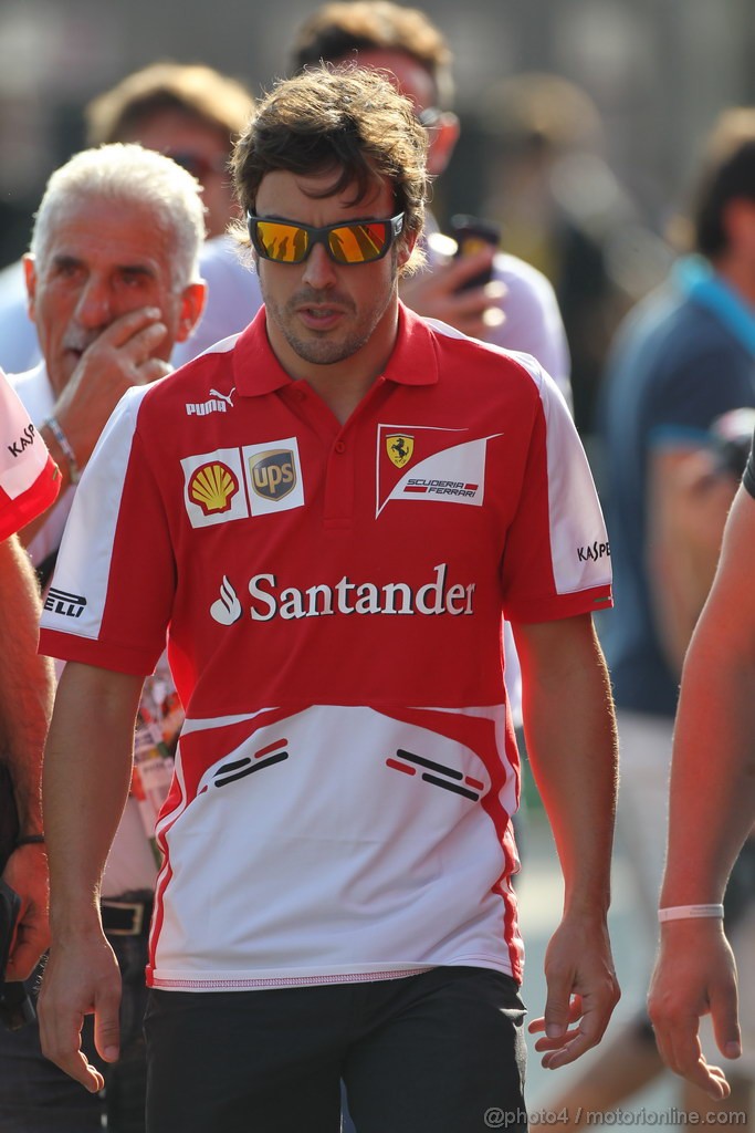 GP ITALIA, 07.09.2013- Fernando Alonso (ESP) Ferrari F138