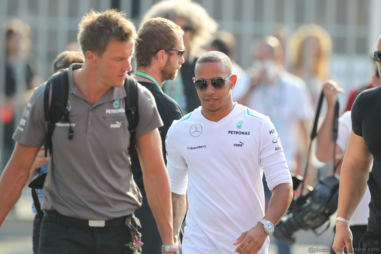 GP ITALIA, 07.09.2013- Lewis Hamilton (GBR) Mercedes AMG F1 W04