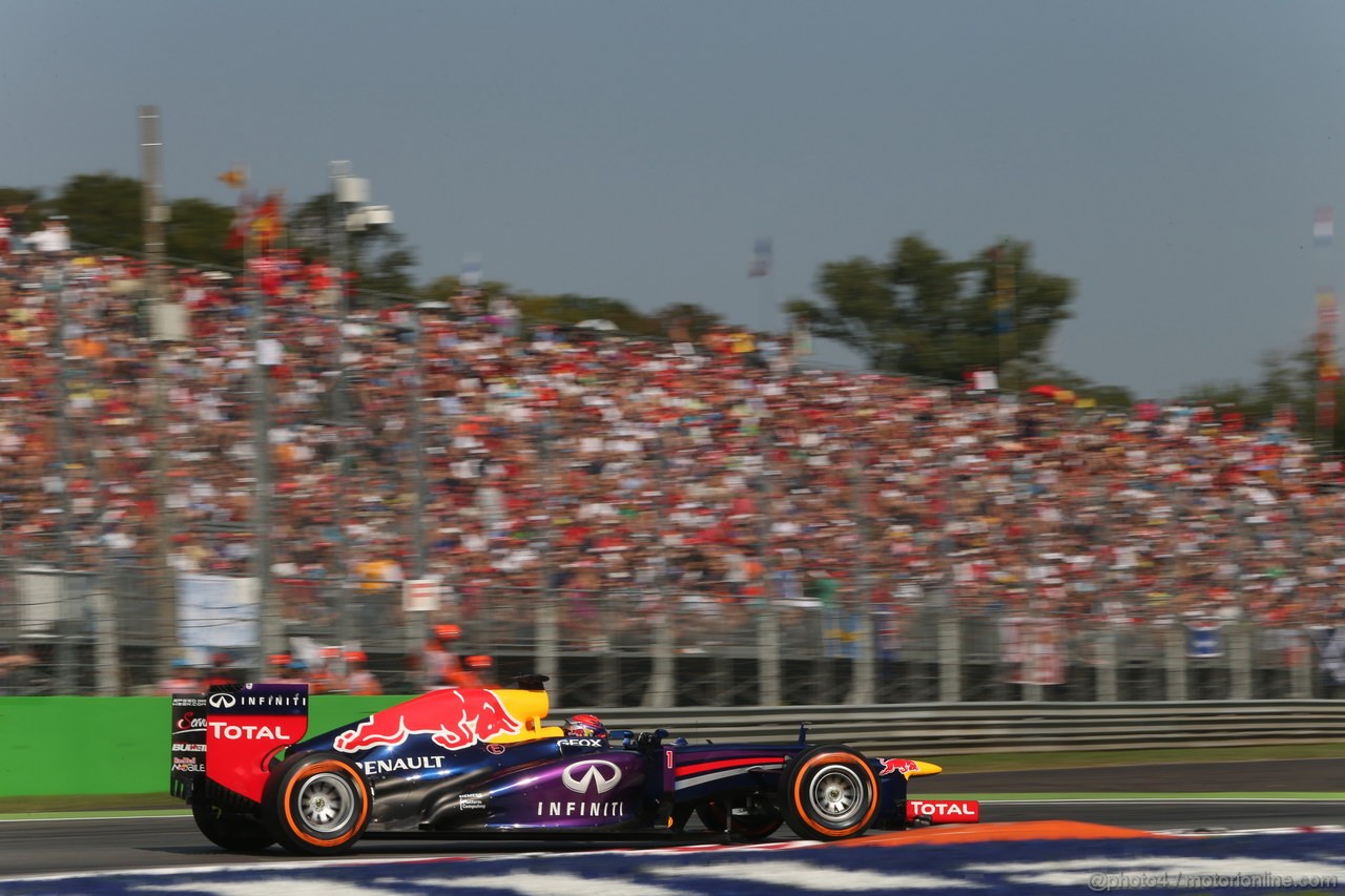 GP ITALIA, 07.09.2013- Free practice 3, Sebastian Vettel (GER) Red Bull Racing RB9