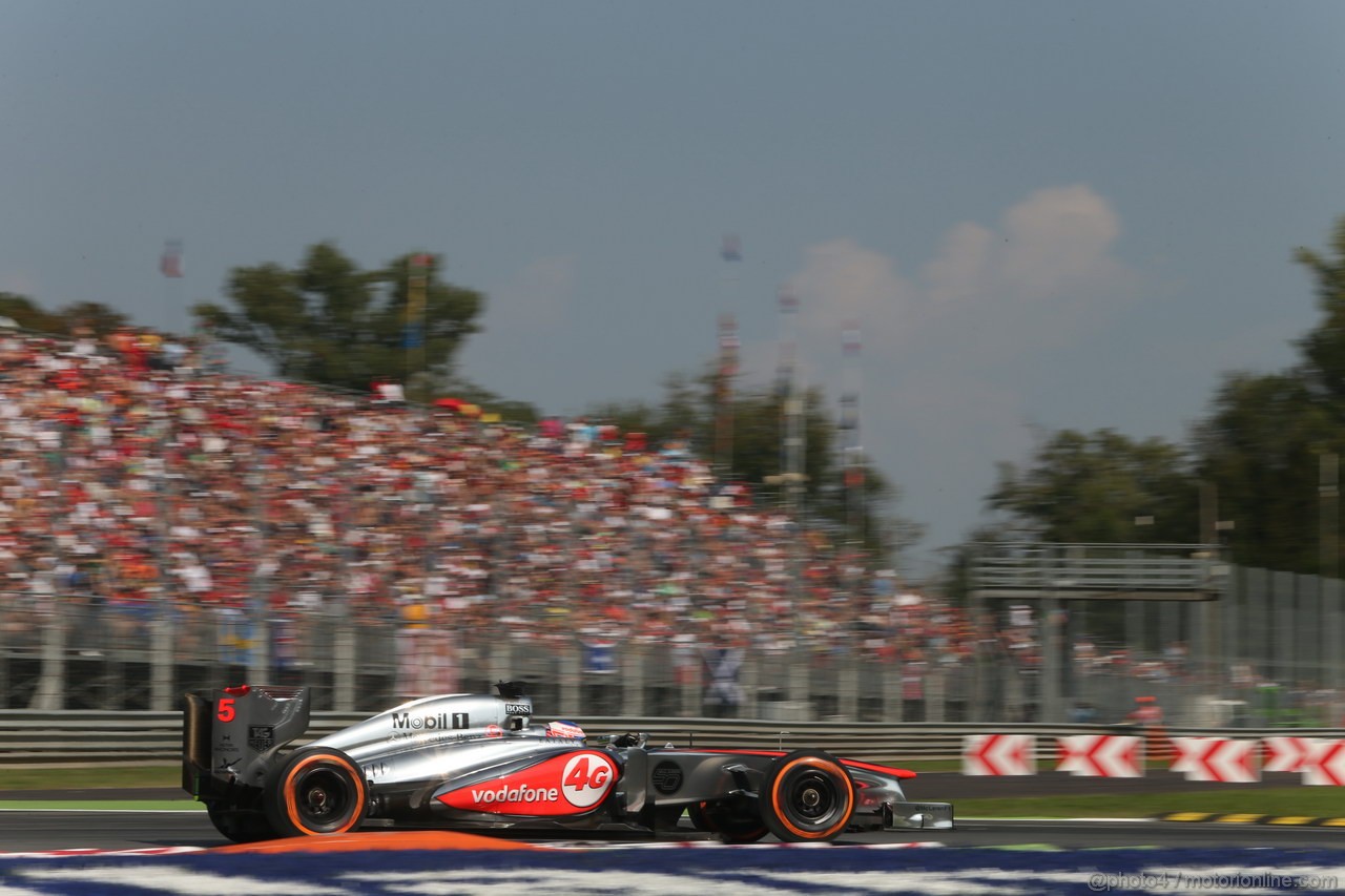 GP ITALIA, 07.09.2013- Free practice 3, Jenson Button (GBR) McLaren Mercedes MP4-28