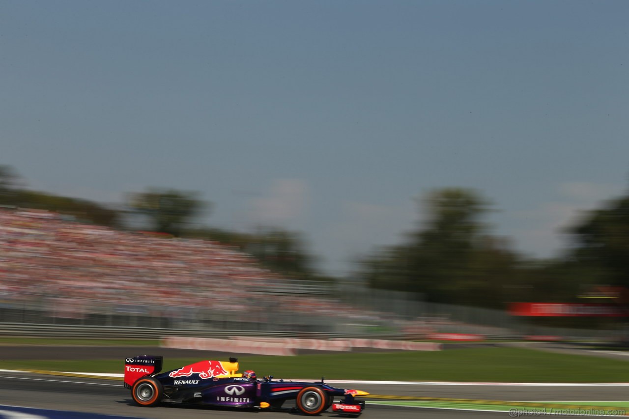GP ITALIA, 07.09.2013- Free practice 3, Sebastian Vettel (GER) Red Bull Racing RB9