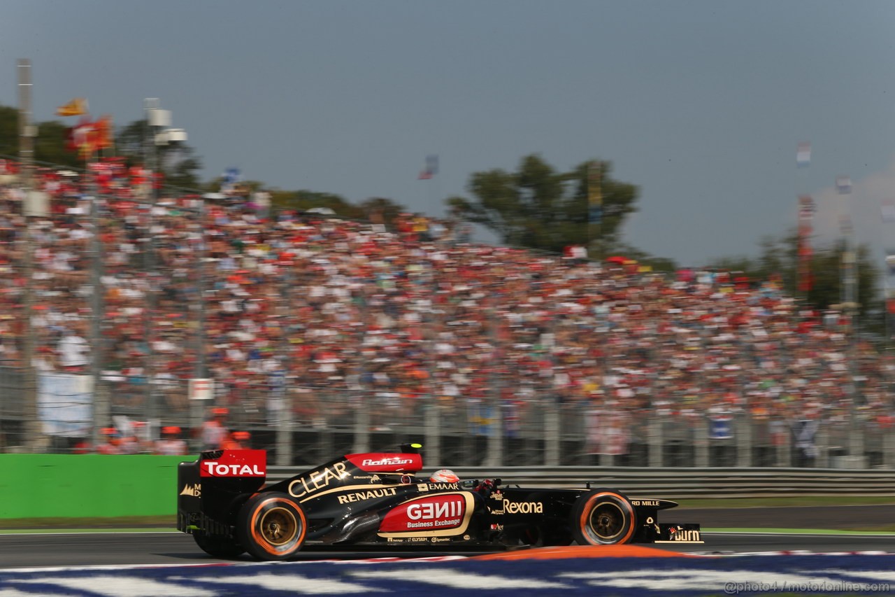 GP ITALIA, 07.09.2013- Free practice 3, Romain Grosjean (FRA) Lotus F1 Team E213