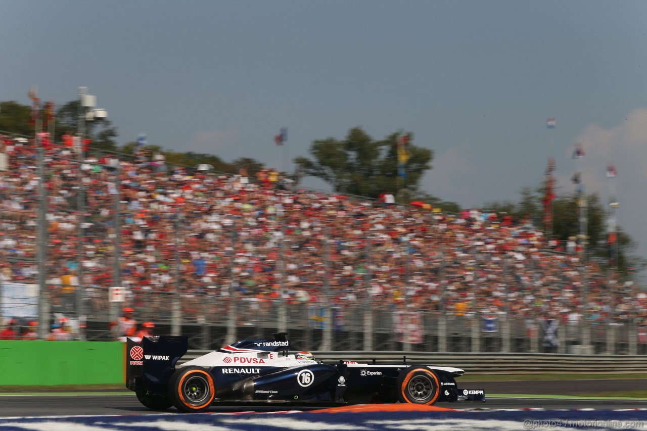 GP ITALIA, 07.09.2013- Free practice 3, Pastor Maldonado (VEN) Williams F1 Team FW35