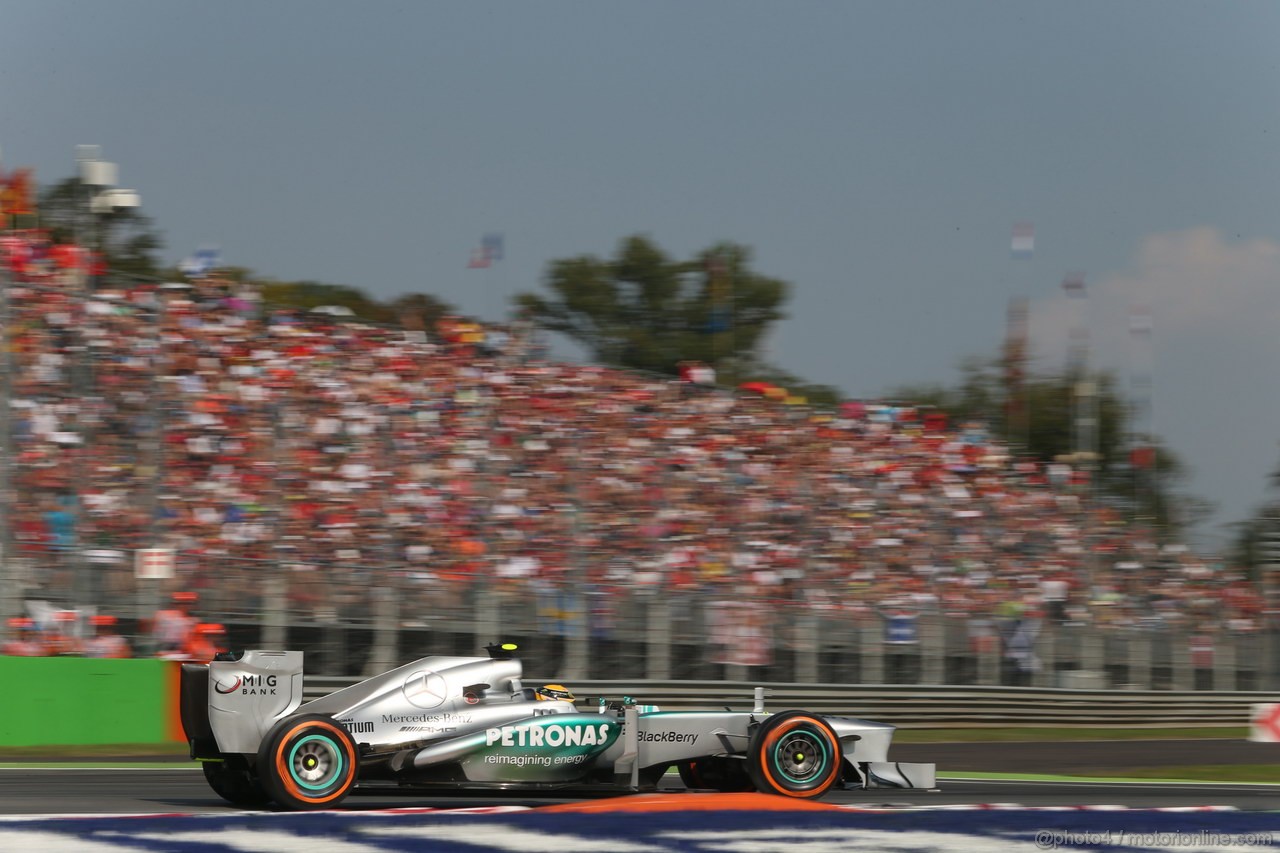 GP ITALIA, 07.09.2013- Free practice 3, Lewis Hamilton (GBR) Mercedes AMG F1 W04