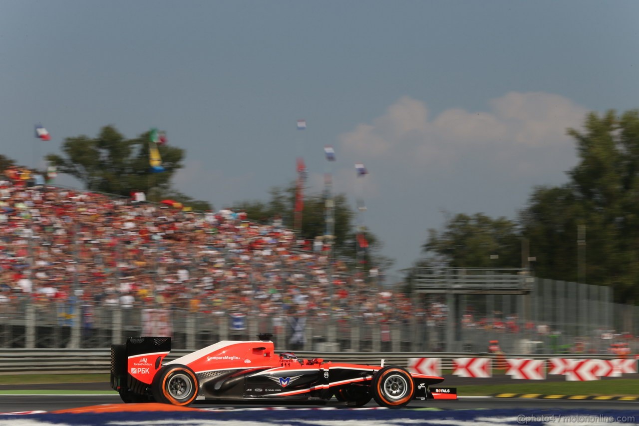 GP ITALIA, 07.09.2013- Free practice 3, Jules Bianchi (FRA) Marussia F1 Team MR02