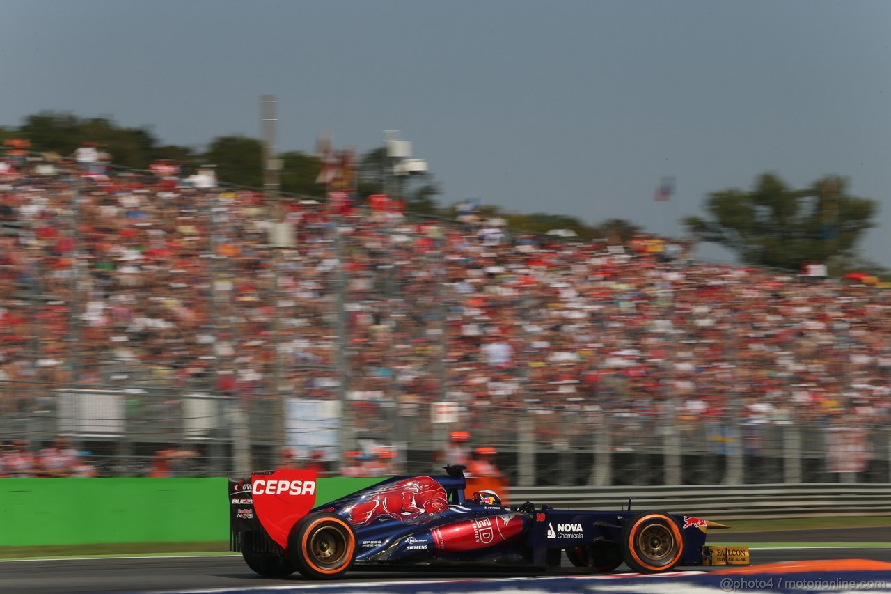 GP ITALIA, 07.09.2013- Free practice 3, Jean-Eric Vergne (FRA) Scuderia Toro Rosso STR8