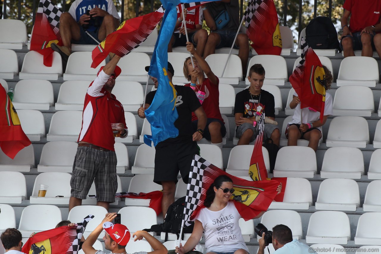 GP ITALIA, 07.09.2013- Free practice 3, grandstands with Ferrari fans