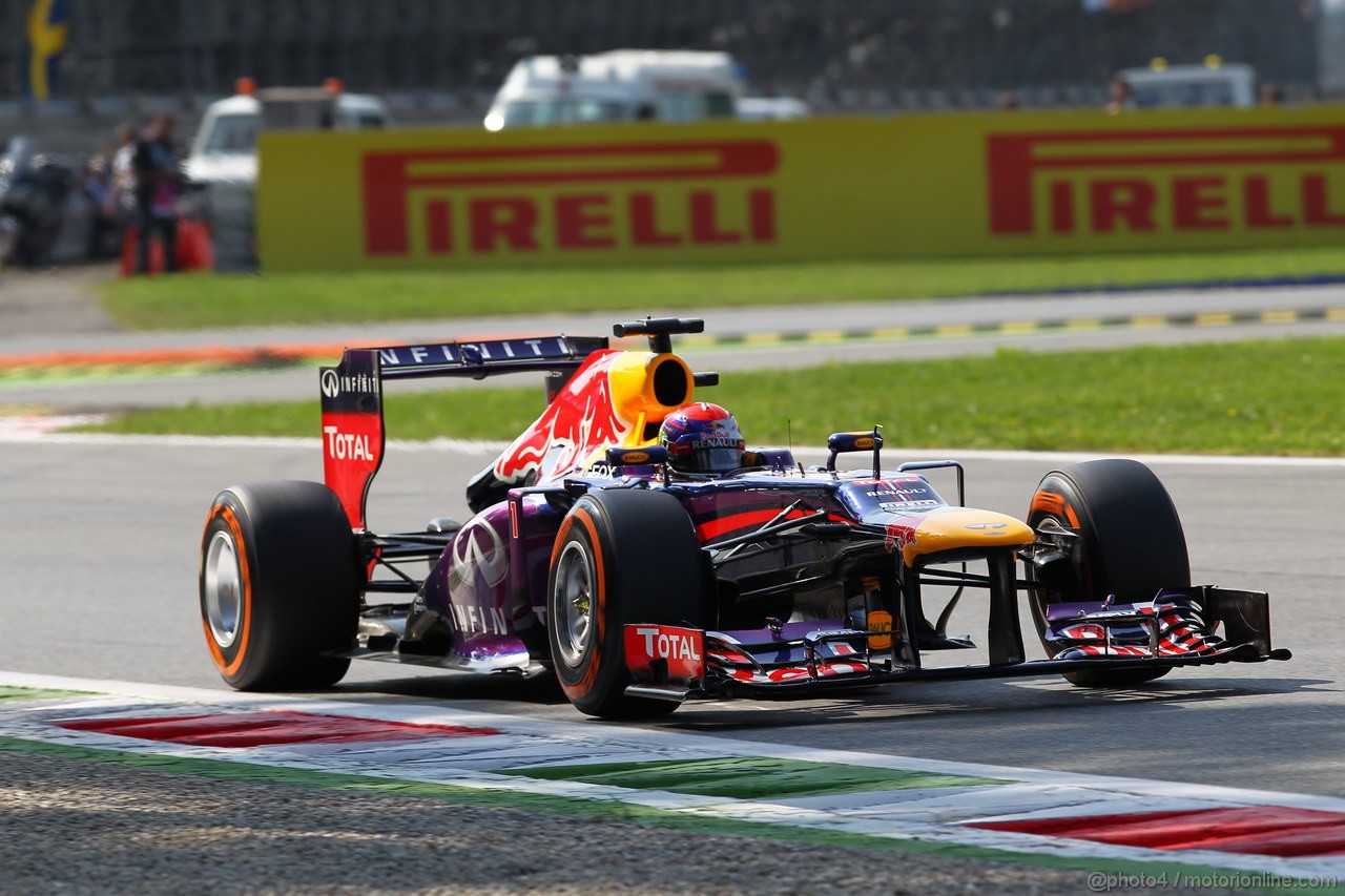 GP ITALIA, 07.09.2013- Free practice 3, Sebastian Vettel (GER) Red Bull Racing RB9