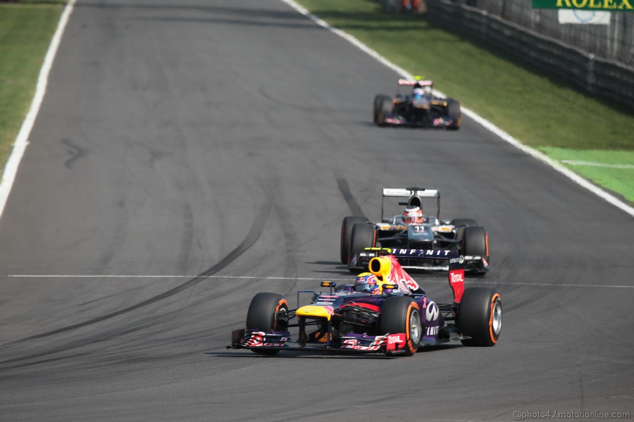 GP ITALIA, 07.09.2013- Free practice 3, Mark Webber (AUS) Red Bull Racing RB9