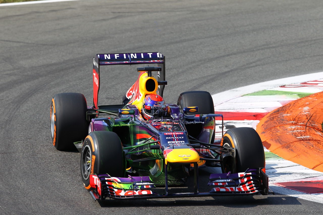 GP ITALIA, 07.09.2013- Free practice 3, Sebastian Vettel (GER) Red Bull Racing RB9