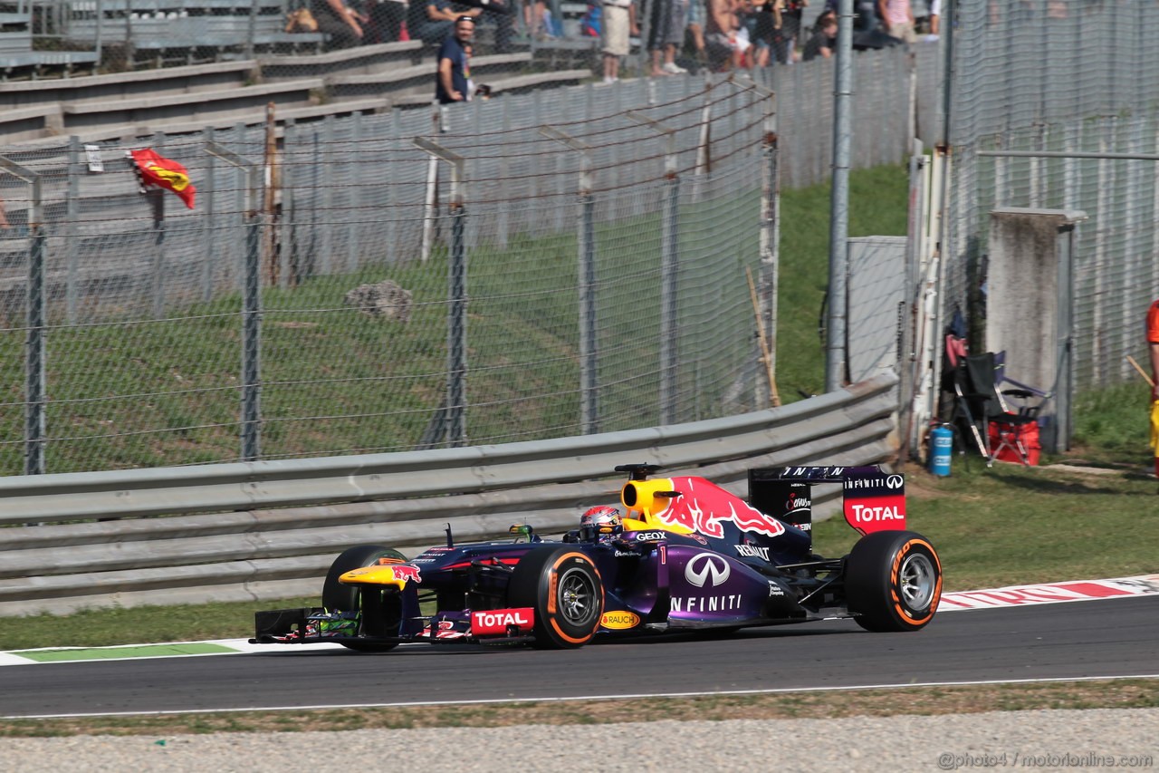 GP ITALIA, 07.09.2013- Free practice 3, Sebastian Vettel (GER) Red Bull Racing RB9