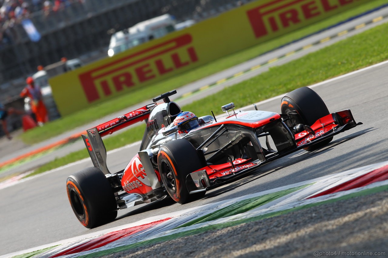 GP ITALIA, 07.09.2013- Free practice 3, Jenson Button (GBR) McLaren Mercedes MP4-28