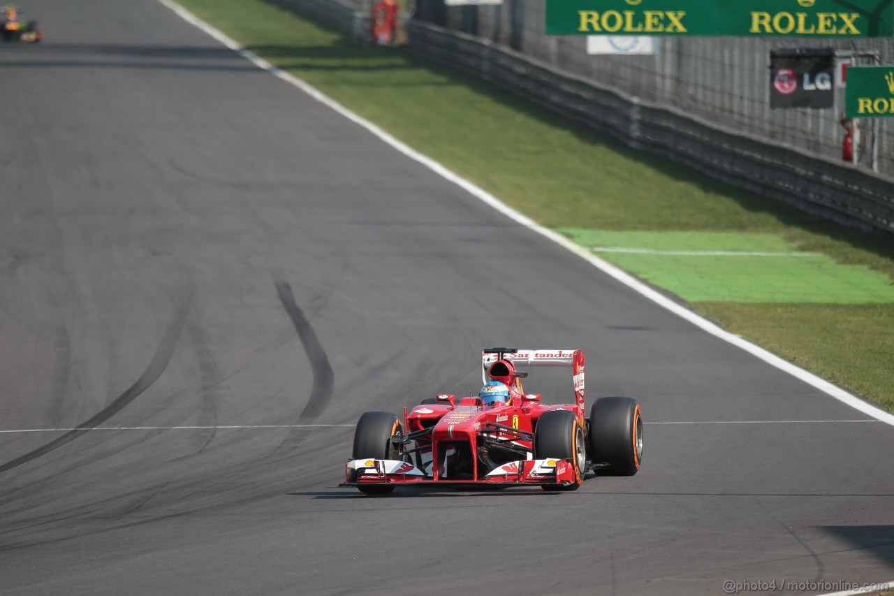 GP ITALIA, 07.09.2013- Free practice 3, Fernando Alonso (ESP) Ferrari F138