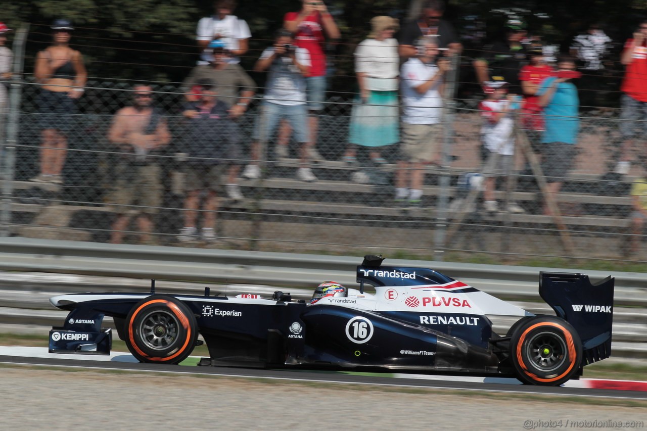 GP ITALIA, 07.09.2013- Free practice 3, Pastor Maldonado (VEN) Williams F1 Team FW35