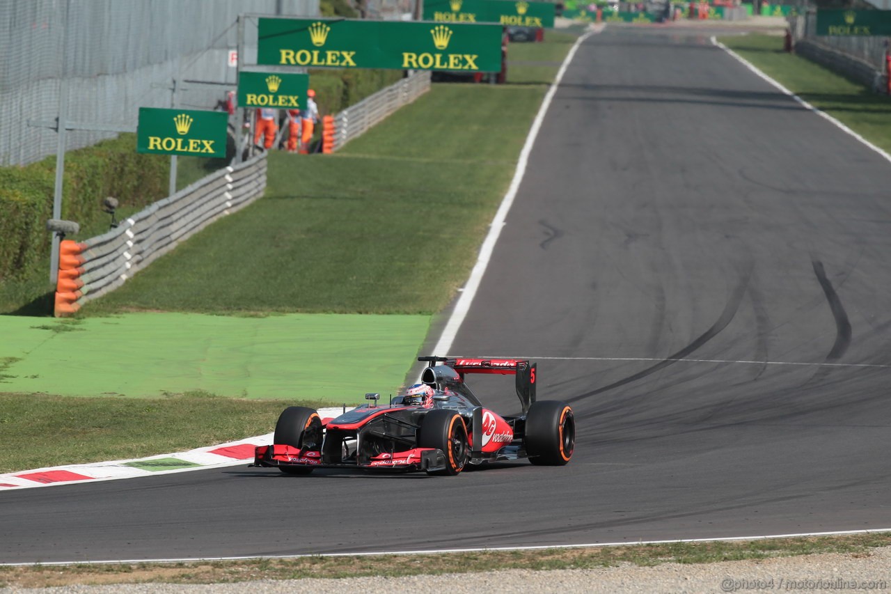 GP ITALIA, 07.09.2013- Free practice 3, Jenson Button (GBR) McLaren Mercedes MP4-28