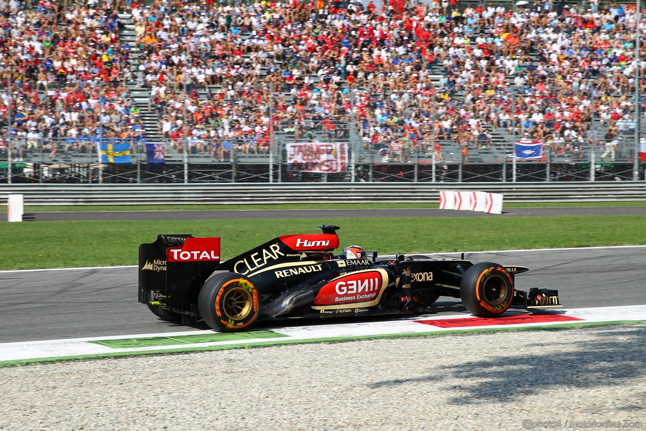 GP ITALIA, 07.09.2013- Free practice 3, Kimi Raikkonen (FIN) Lotus F1 Team E21