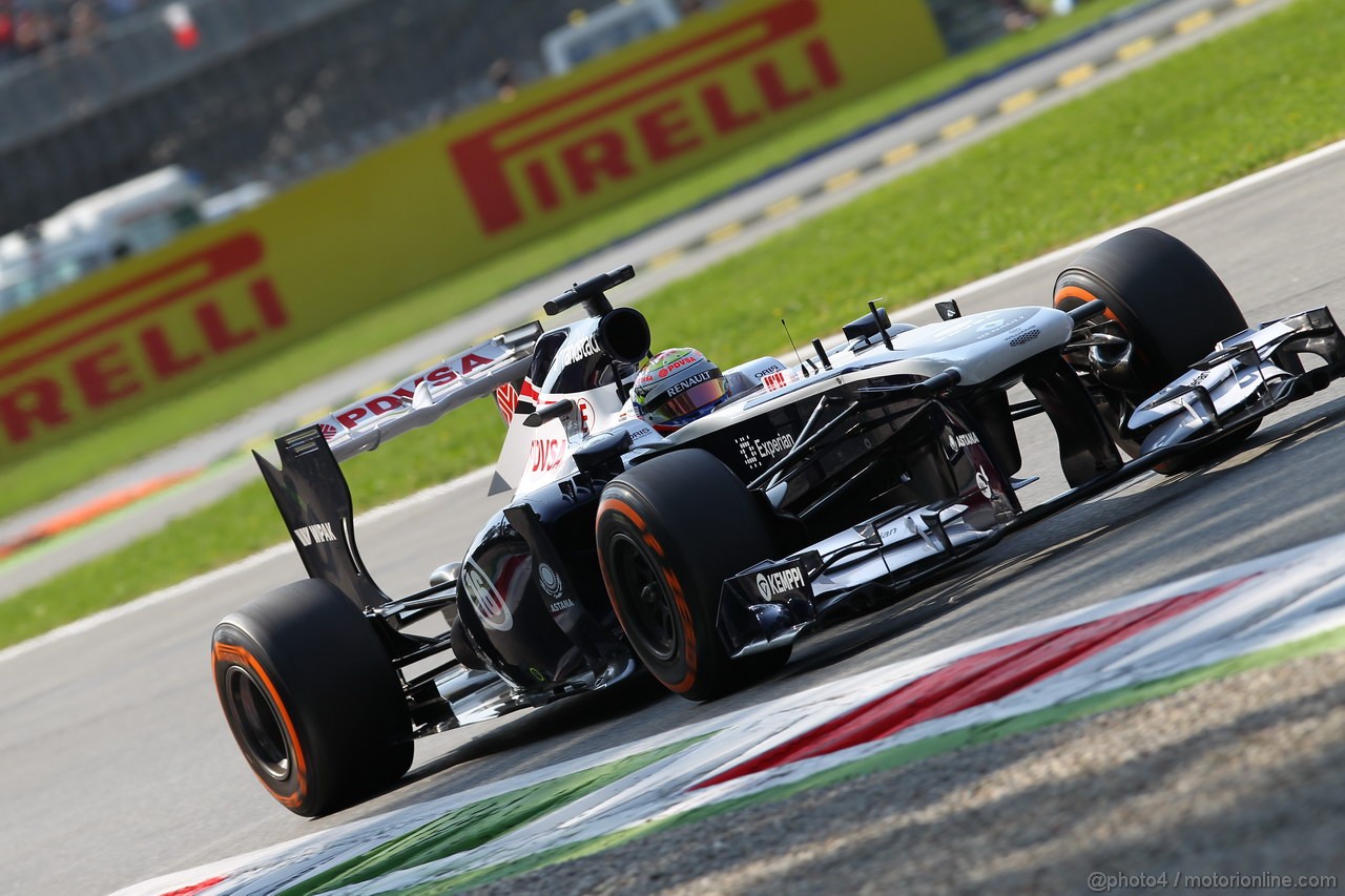 GP ITALIA, 07.09.2013- Free practice 3, Pastor Maldonado (VEN) Williams F1 Team FW35