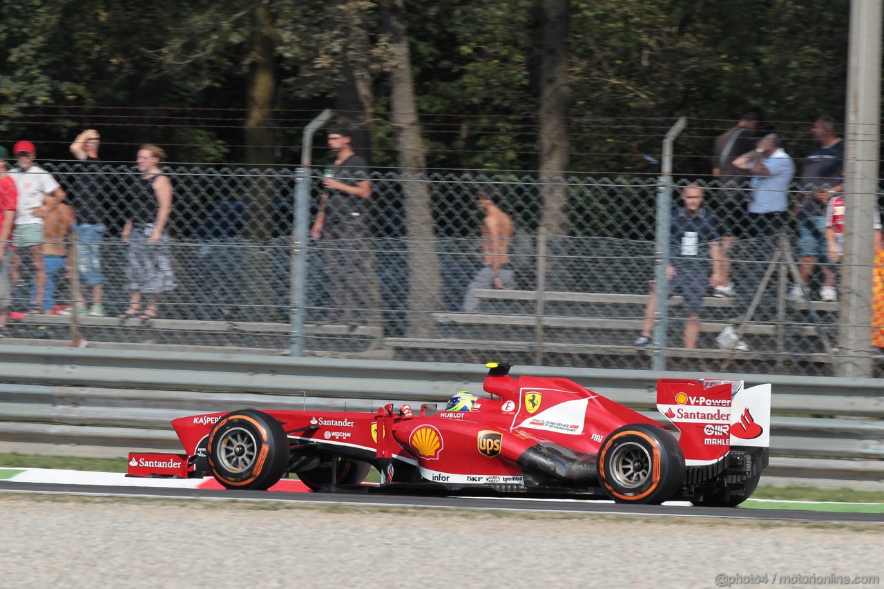 GP ITALIA, 07.09.2013- Free practice 3, Felipe Massa (BRA) Ferrari F138