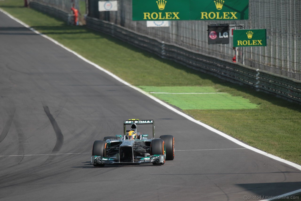 GP ITALIA, 07.09.2013- Free practice 3, Lewis Hamilton (GBR) Mercedes AMG F1 W04
