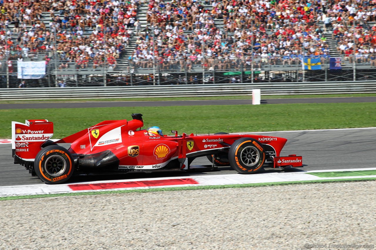 GP ITALIA, 07.09.2013- Free practice 3, Fernando Alonso (ESP) Ferrari F138