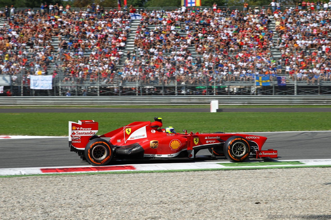 GP ITALIA, 07.09.2013- Free practice 3, Felipe Massa (BRA) Ferrari F138