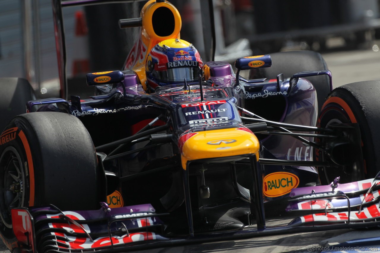 GP ITALIA, 07.09.2013- Qualifiche, Mark Webber (AUS) Red Bull Racing RB9