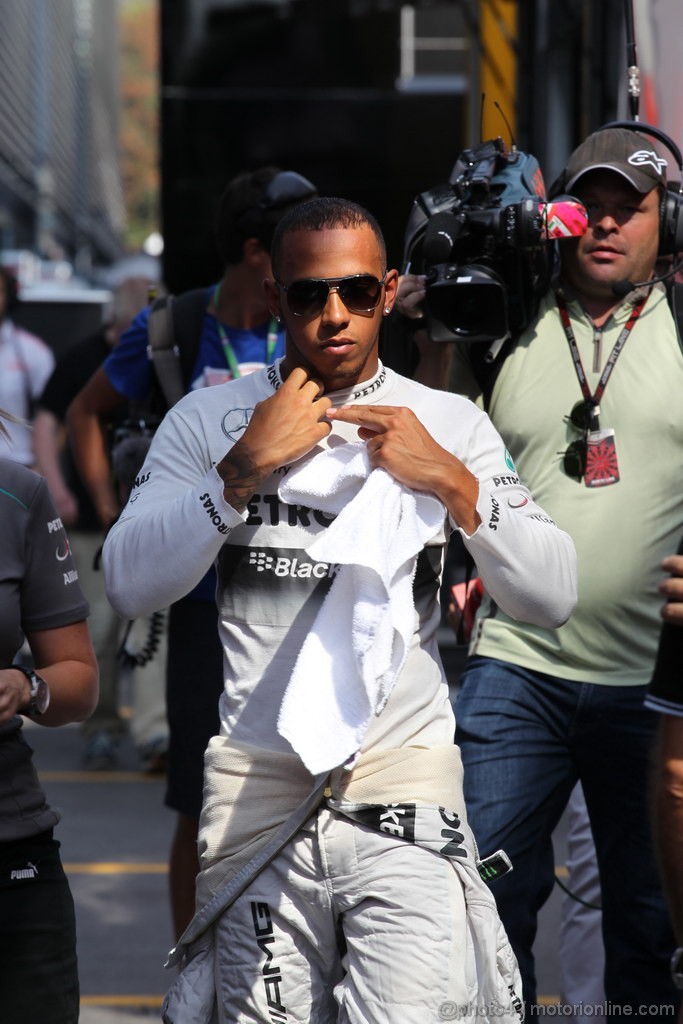 GP ITALIA, 07.09.2013- Qualifiche, Lewis Hamilton (GBR) Mercedes AMG F1 W04