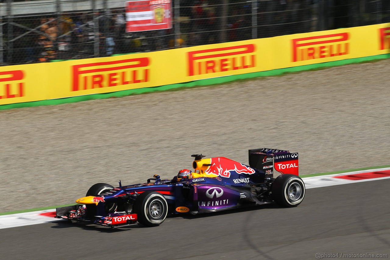 GP ITALIA, 07.09.2013, Qualifiche Sebastian Vettel (GER) Red Bull Racing RB9