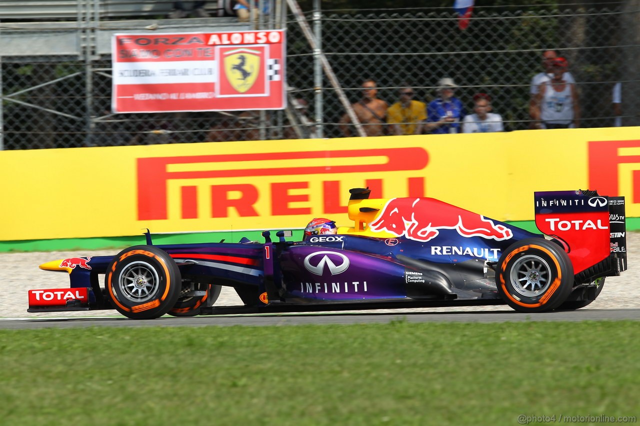 GP ITALIA, 07.09.2013, Qualifiche Sebastian Vettel (GER) Red Bull Racing RB9