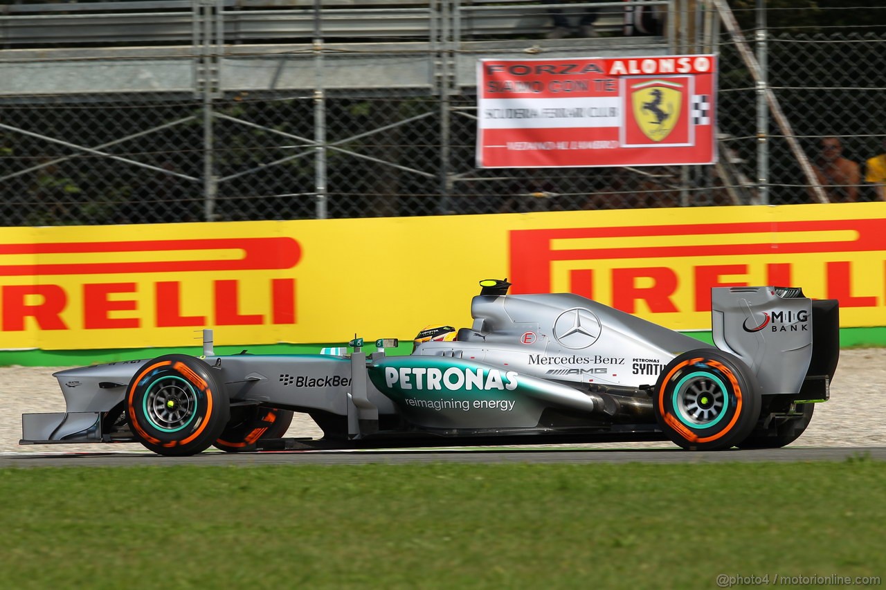 GP ITALIA, 07.09.2013, Qualifiche Lewis Hamilton (GBR) Mercedes AMG F1 W04