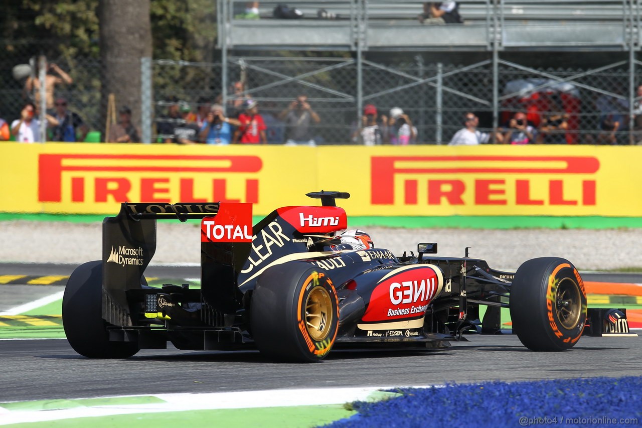 GP ITALIA, 07.09.2013, Qualifiche Kimi Raikkonen (FIN) Lotus F1 Team E21