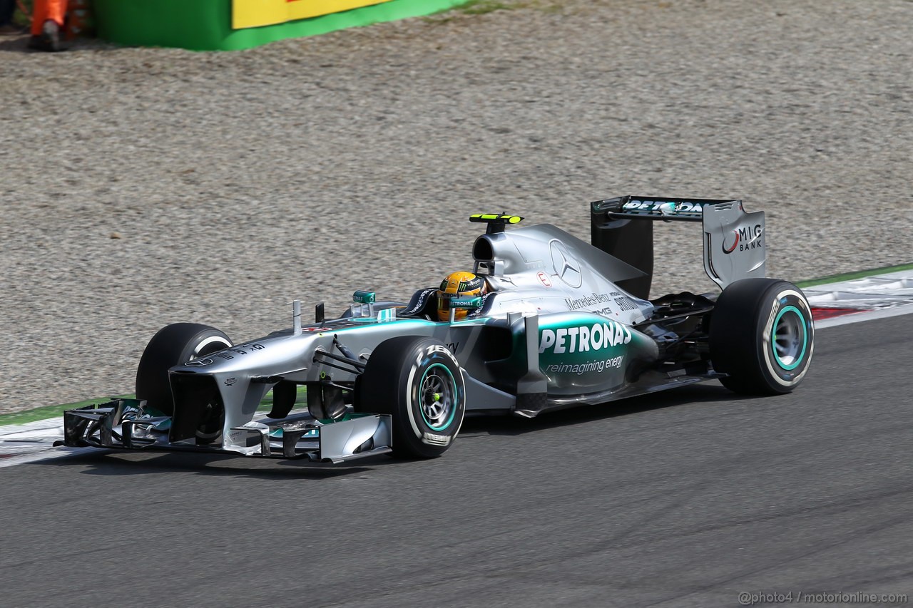 GP ITALIA, 07.09.2013, Qualifiche Lewis Hamilton (GBR) Mercedes AMG F1 W04