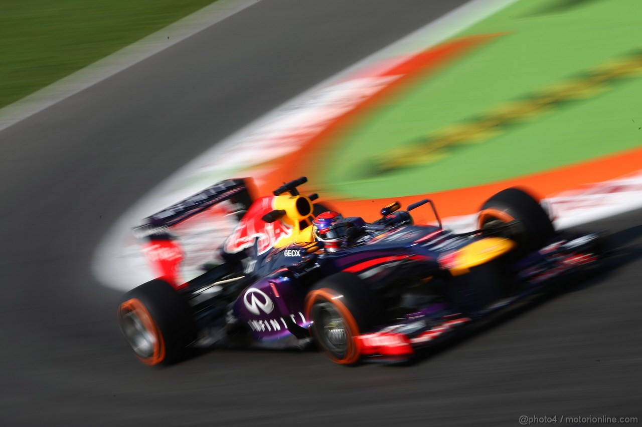 GP ITALIA, 06.09.2013- Prove Libere 1, Sebastian Vettel (GER) Red Bull Racing RB9