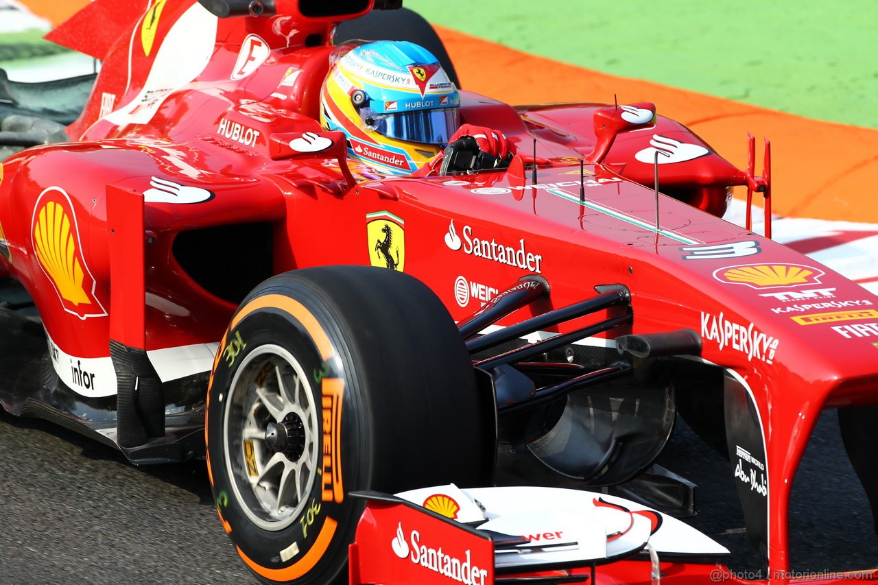 GP ITALIA, 06.09.2013- Prove Libere 1, Fernando Alonso (ESP) Ferrari F138