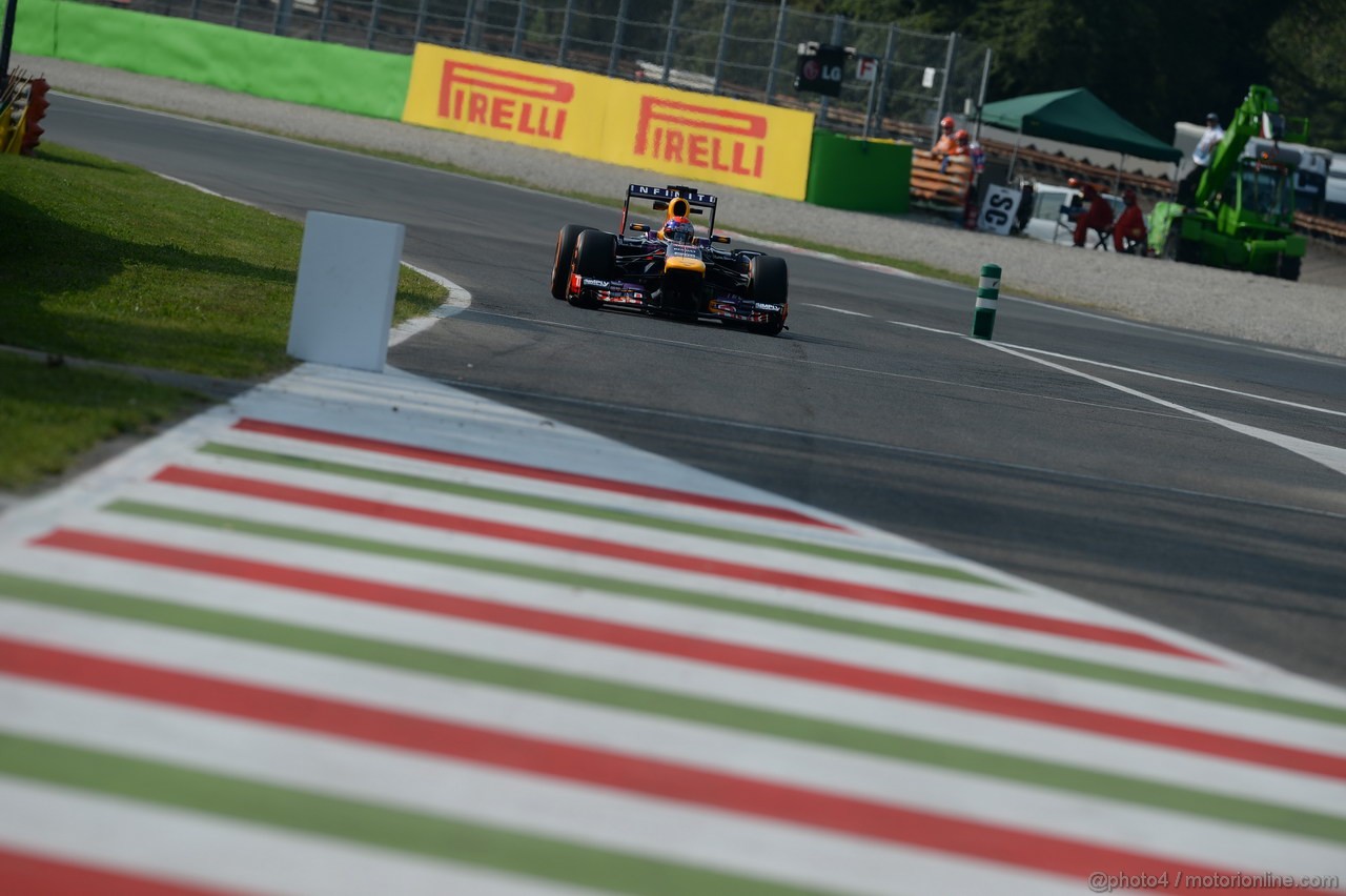 GP ITALIA, 06.09.2013- Prove Libere 1, Sebastian Vettel (GER) Red Bull Racing RB9