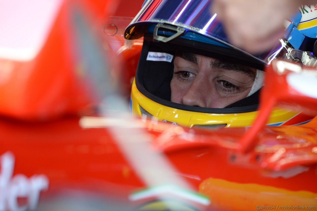 GP ITALIA, 06.09.2013- Prove Libere 1, Fernando Alonso (ESP) Ferrari F138