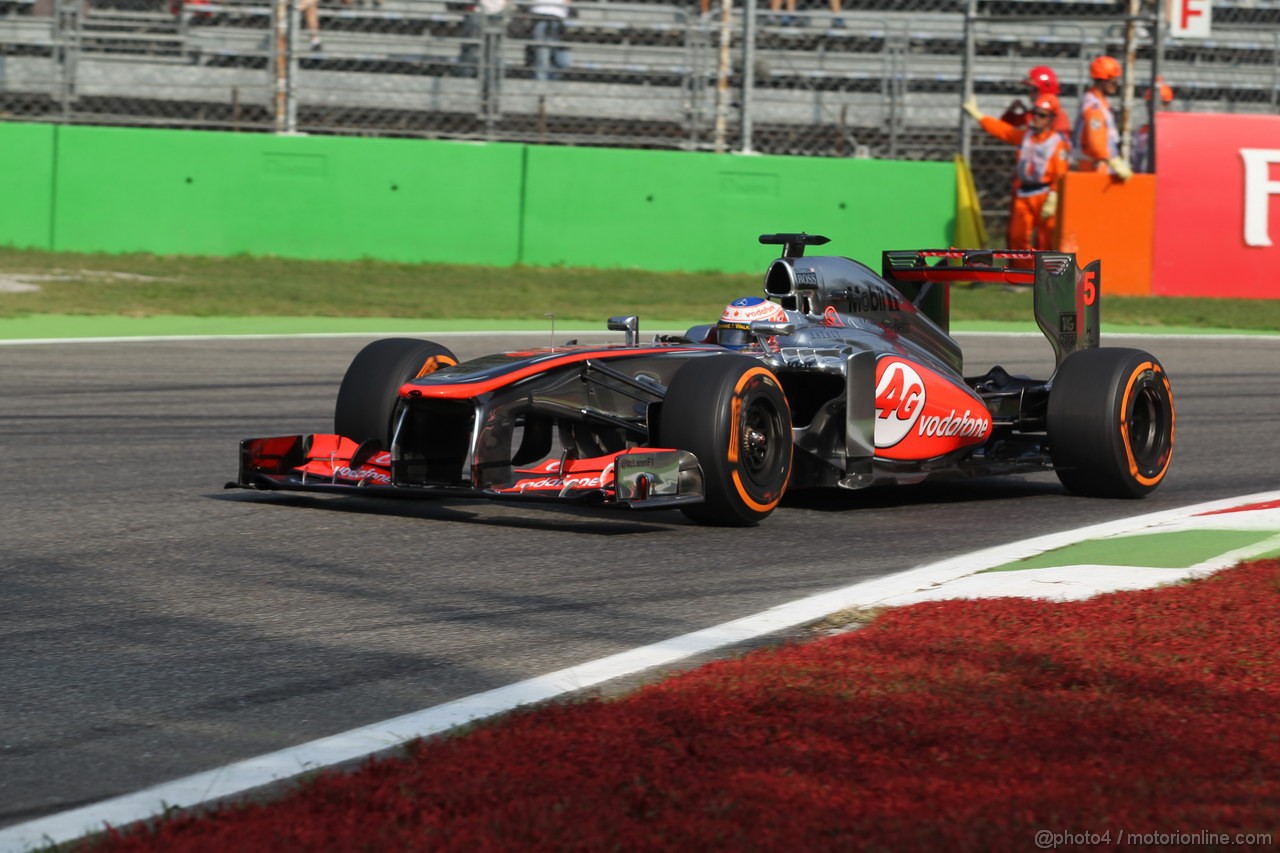 GP ITALIA, 06.09.2013- Prove Libere 1, Jenson Button (GBR) McLaren Mercedes MP4-28