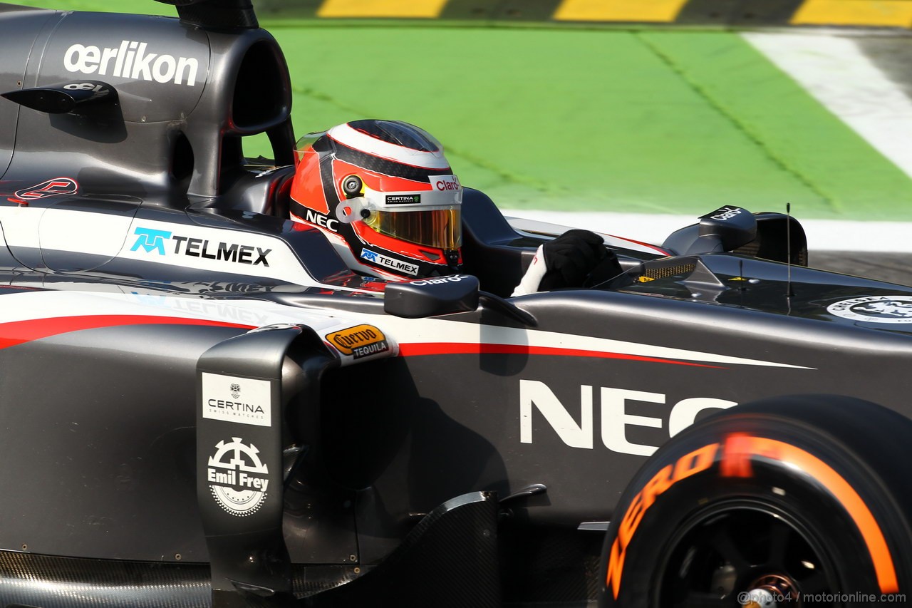 GP ITALIA, 06.09.2013- Prove Libere 1, Nico Hulkenberg (GER) Sauber F1 Team C32