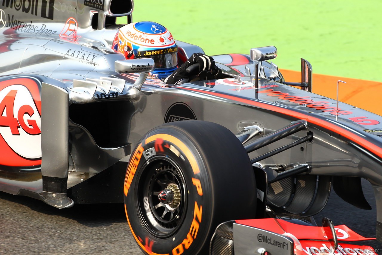 GP ITALIA, 06.09.2013- Prove Libere 1, Jenson Button (GBR) McLaren Mercedes MP4-28