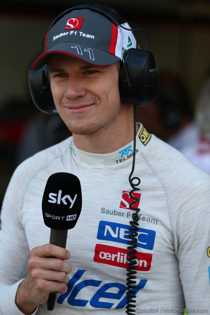 GP ITALIA, 06.09.2013- Prove Libere 1, Nico Hulkenberg (GER) Sauber F1 Team C32