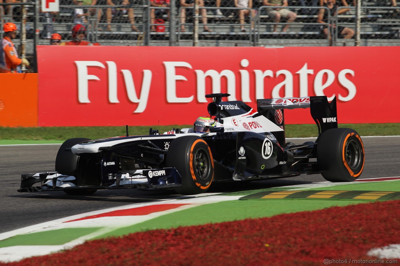 GP ITALIA, 06.09.2013- Prove Libere 1, Pastor Maldonado (VEN) Williams F1 Team FW35