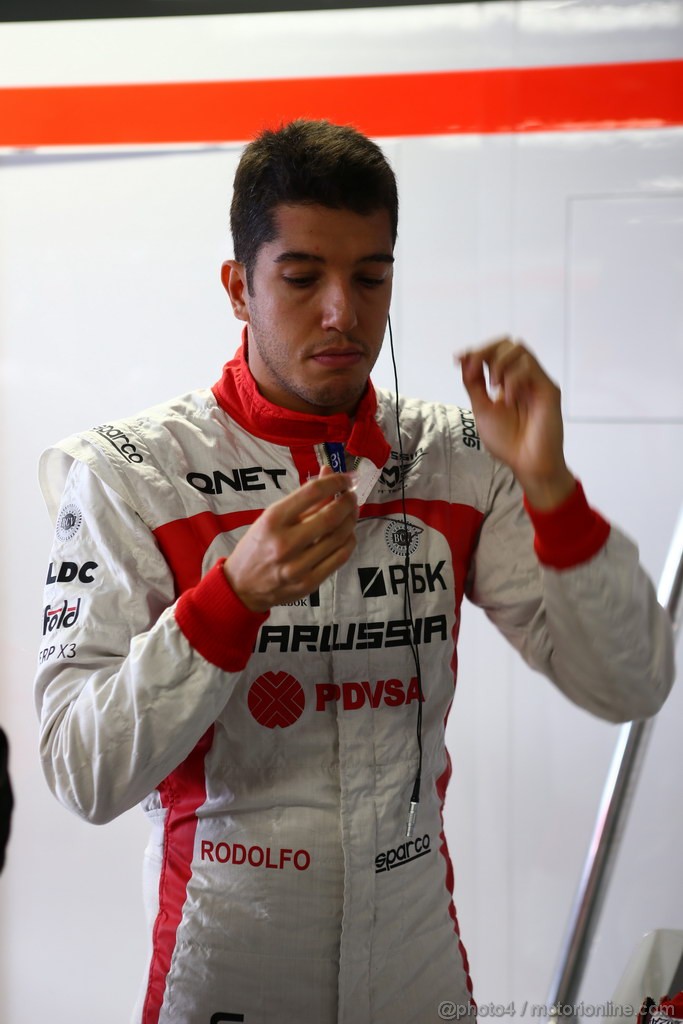 GP ITALIA, 06.09.2013- Prove Libere 1, Rodolfo Gonzalez (VEN) Marussia F1 Team MR02 3rd driver