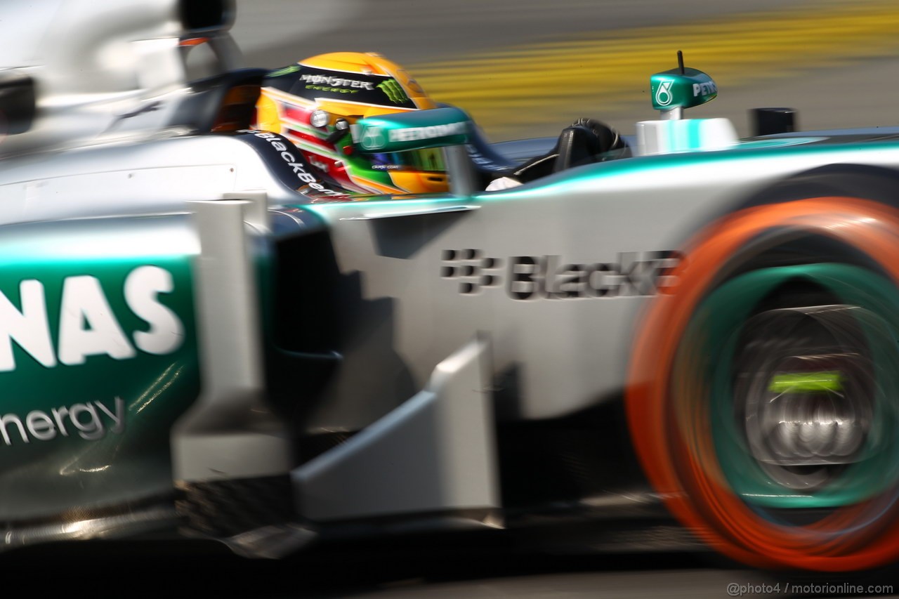 GP ITALIA, 06.09.2013- Prove Libere 1, Lewis Hamilton (GBR) Mercedes AMG F1 W04