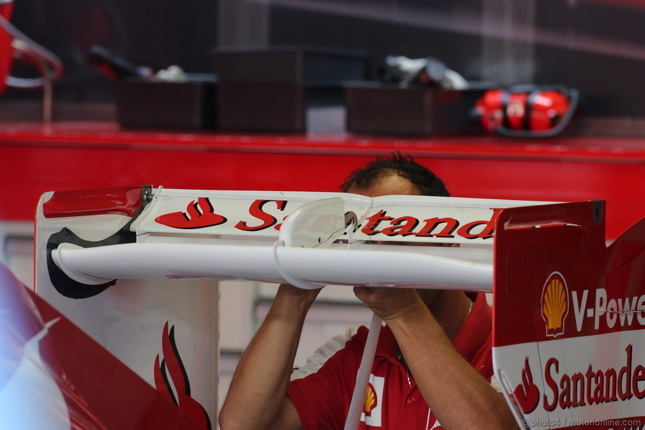 GP ITALIA, 06.09.2013- Prove Libere 1, Ferrari Rear Wing