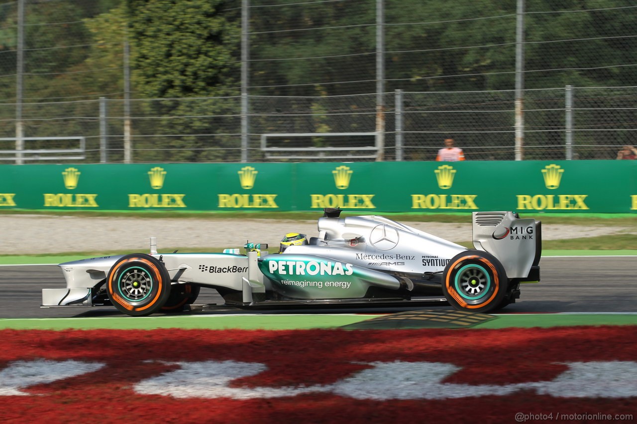 GP ITALIA, 06.09.2013- Prove Libere 1, Nico Rosberg (GER) Mercedes AMG F1 W04