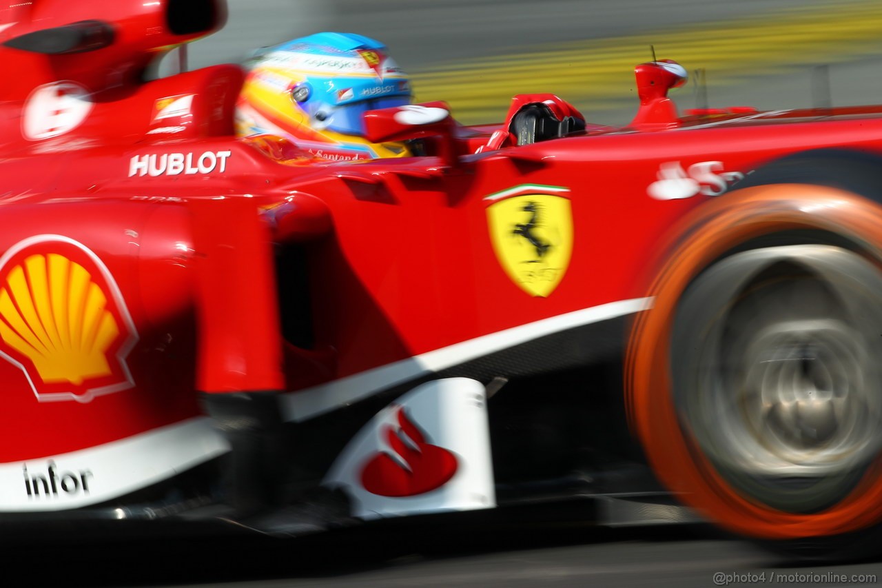 GP ITALIA, 06.09.2013- Prove Libere 1, Fernando Alonso (ESP) Ferrari F138