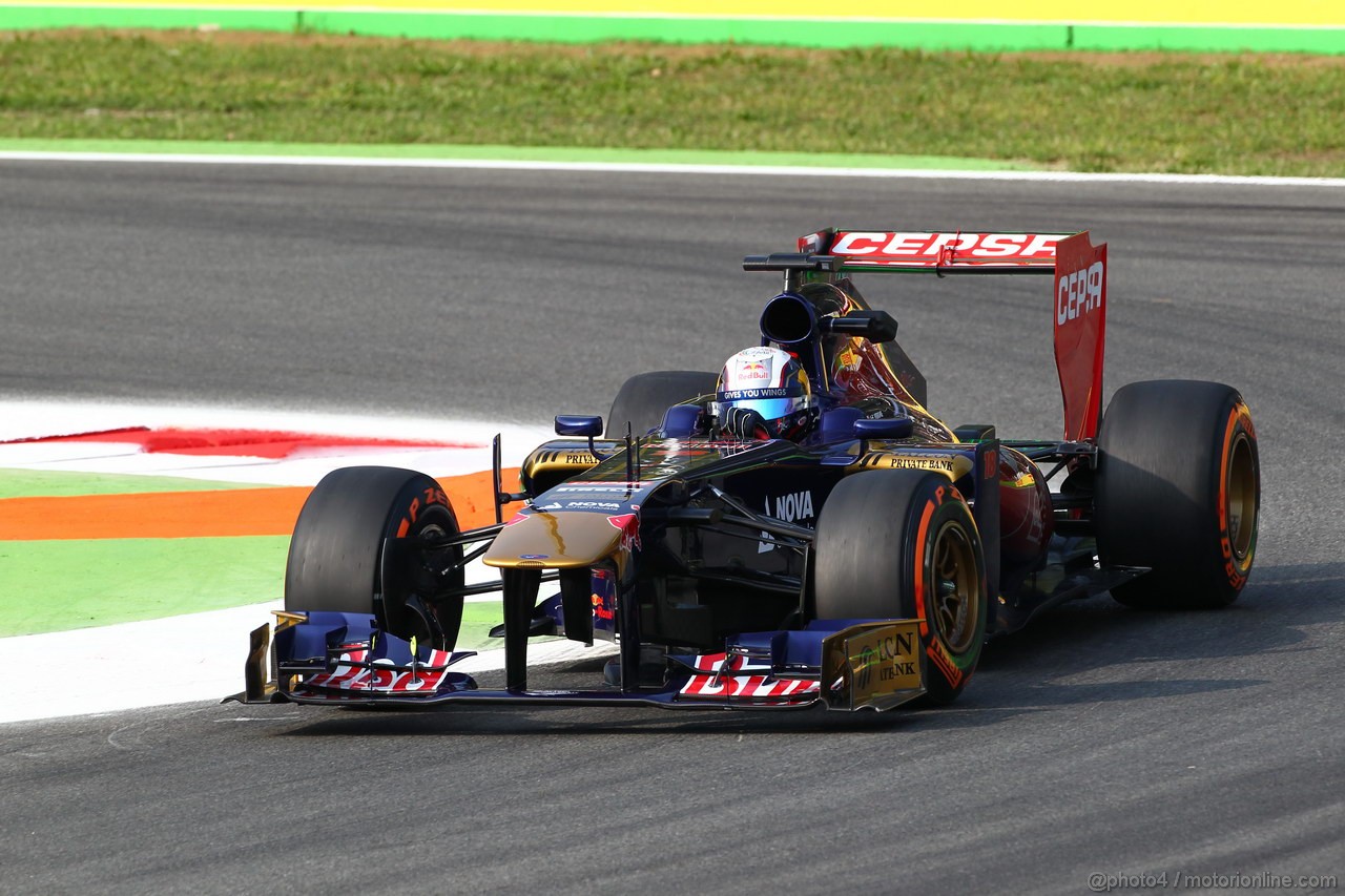 GP ITALIA, 06.09.2013- Prove Libere 1, Jean-Eric Vergne (FRA) Scuderia Toro Rosso STR8