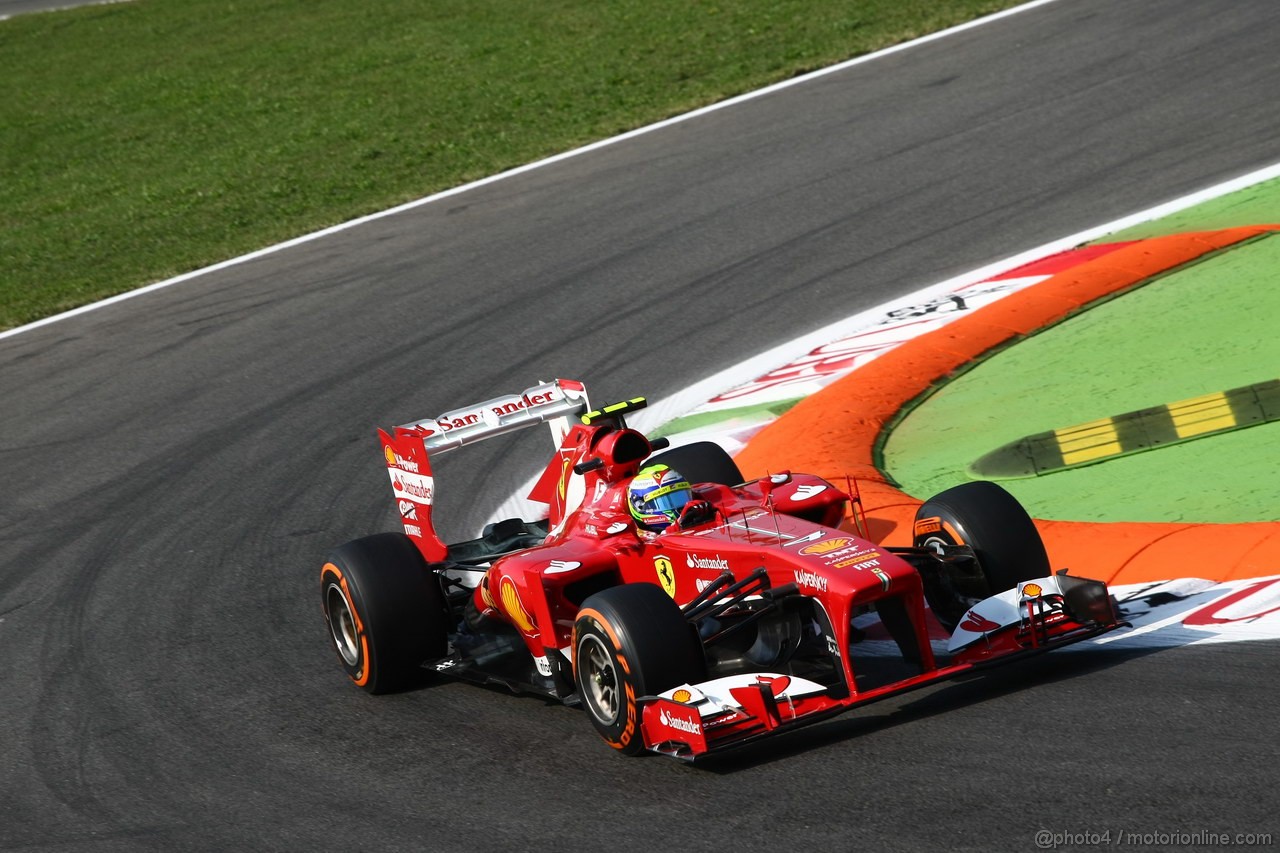 GP ITALIA, 06.09.2013- Prove Libere 1, Felipe Massa (BRA) Ferrari F138