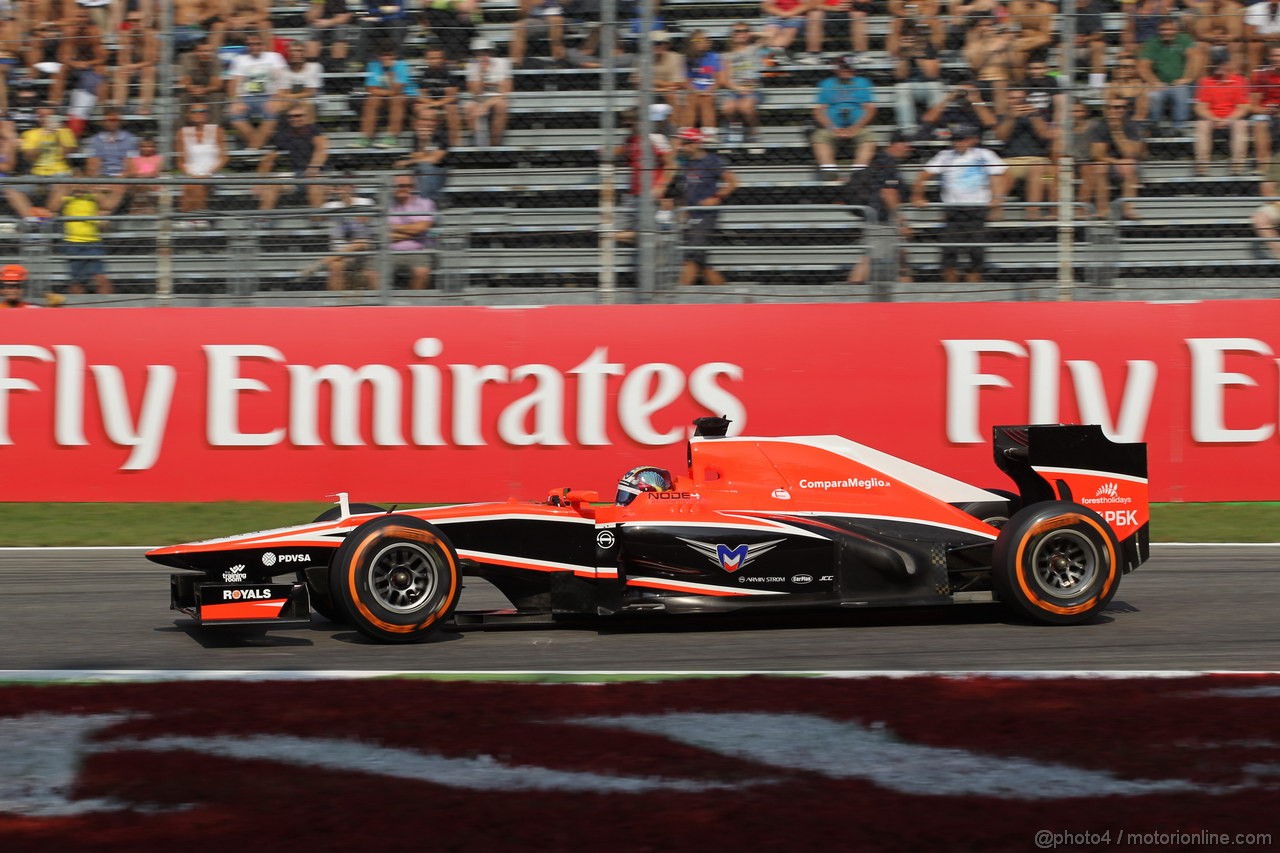 GP ITALIA, 06.09.2013- Prove Libere 1, Rodolfo Gonzalez (VEN) Marussia F1 Team MR02 3rd driver