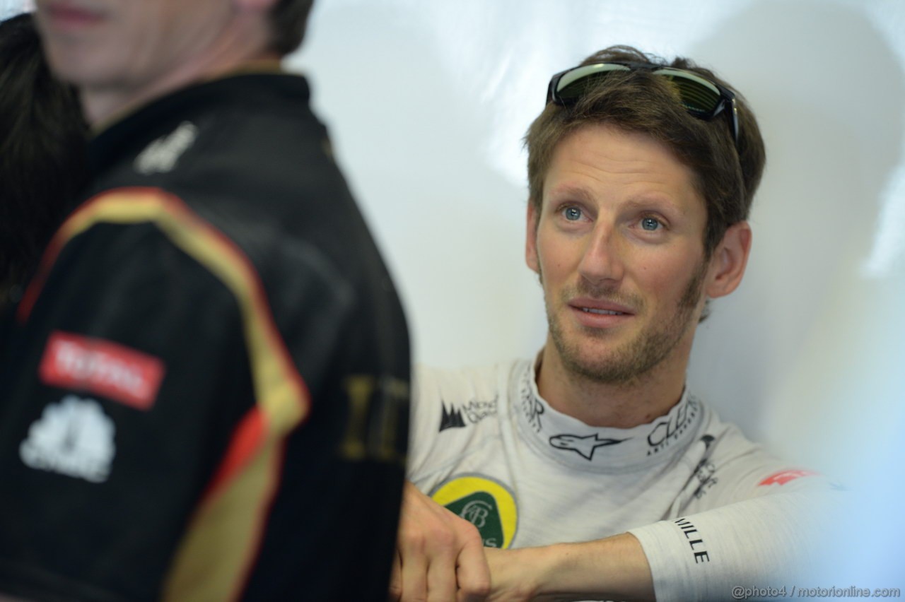 GP ITALIA, 06.09.2013- Prove Libere 1, Romain Grosjean (FRA) Lotus F1 Team E213